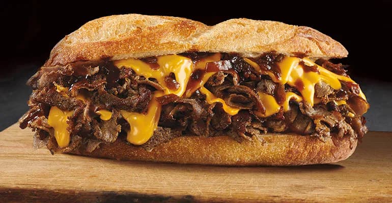 Cheesesteak at Above the Blue REDDZ